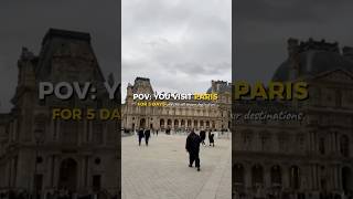 paris ITINERARY FOR 5 DAYS 🇫🇷 travel traveling itinerary recommended france trip shopping [upl. by Hamlani]