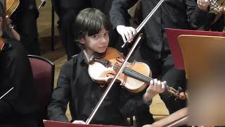 Scheherazade RimskyKorsakov Misha playing in Surrey Youth orchestra  concert Menuhin Hall [upl. by Nedarb960]