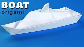 Origami boat How to make paper boat from A4 without glue [upl. by Scottie916]