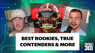 NFL midseason special best rookies true Super Bowl contenders biggest surprises  Football 301 [upl. by Anikram917]