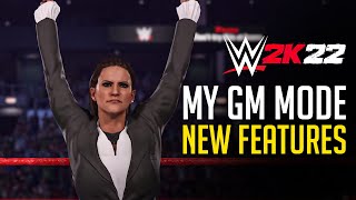 WWE 2K22 My GM Mode NEW FEATURES [upl. by Arianna]