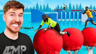 AMP EXTREME OBSTACLE COURSE WITH MRBEAST [upl. by Wardle]