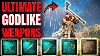 Assassins Creed Valhalla  The 5 STRONGEST WEAPONS and How To Get Them [upl. by Itsirc]