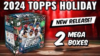 🚨NEW RELEASE🚨TOP ROOKIE SHORT PRINTS 2024 TOPPS HOLIDAY 2 MEGA BOX RIP [upl. by Washburn]