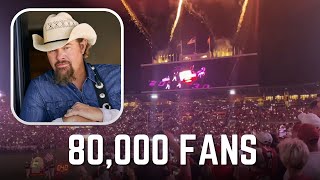 Massive Oklahoma Crowd Honors Toby Keith with Emotional Tribute [upl. by Atnohs]