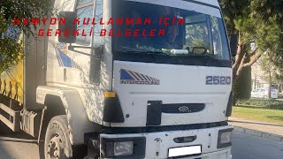 Ağır Vasıta Kullanmak için Gerekli Belgeler [upl. by Landry]