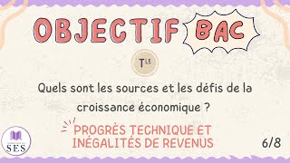 BAC Cours croissance économique  Le progrès technique engendre des inégalités de revenus [upl. by Pauiie]