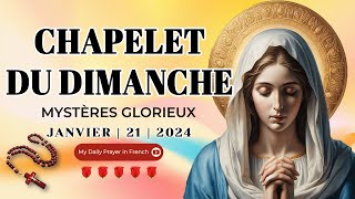 Chapelet du 21 Janvier 2024 💖 Mystères Glorieux ✨ Chapelet à la Vierge Marie [upl. by Earized]