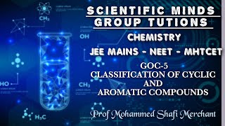 CLASSIFICATION OF CYCLIC  AROMATIC COMPOUNDS VIDEO  5 [upl. by Chilt]