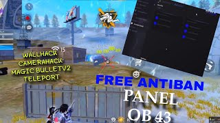 FREE PANEL FREE FIRE PC OB43 ANTIBAN 10000WALLHACK TELEPORT CAMERA HACK 👺🔥 [upl. by Eelessej]