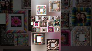 best Photo Frame Diy Ideas  diy beautiful photo frame ytshorts diy craft photoframe [upl. by Roter652]