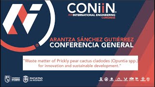 CONIIN 2020Conference 2Waste matter of Prickly pear cactus cladodes for innovation [upl. by Darda608]