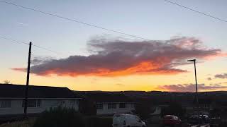 Morning skies over darwen  after effect of northern lights  sunrise morningsunshine friday [upl. by Auqinom]