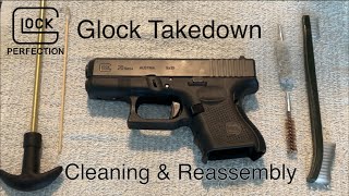 Glock Teardown Cleaning and Reassembly as Performed on a Glock 26 [upl. by Ahsilrac]