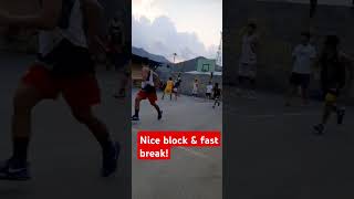 Nice block amp fast break basketballshorts [upl. by Nayr]