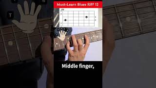 Mustlearn blues riff guitarlesson blues beginners [upl. by Nolla]