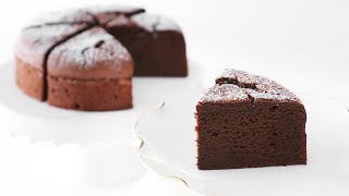 Sub달지 않고 진한 초코 케이크🎂갸또 쇼콜라 만들기 Gateau au Chocolat [upl. by Dorcea]