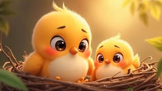 Five Little Birds Song  CreativeCrayons5 Nursery Rhymes amp Kids Songs [upl. by Dillon]