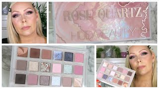 Huda Beauty Rose Quartz Palette Tutorial  Lovenmeee143 [upl. by Lincoln]