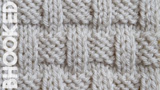 How to Knit the Basket Weave Stitch [upl. by Belva]