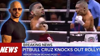 ROLLY ROMERO VS PITBULL CRUZ FIGHT HIGHLIGHTS [upl. by Acinod]