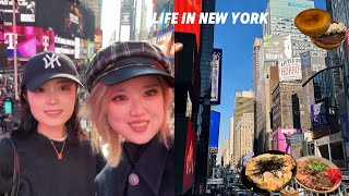 NYC VLOG  Times Square  Japanese Cuisine  French Cafe  Japan Village Exhibition [upl. by Kaule]