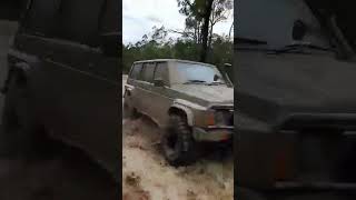 Gq patrol playing in the mud shorts 4x4 4x4ing 4wd patrol watagans offroad patrolpower [upl. by Sirap]