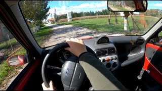 2001 FIAT SEICENTO SPORTING  POV DRIVE  GoPro 8 [upl. by Wallack]