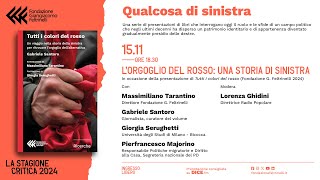 L’orgoglio del rosso una storia di sinistra  BookCity Milano 2024 [upl. by Britteny]