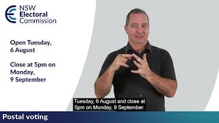 How to vote by post for the 2024 NSW Local Government elections AUSLAN [upl. by Cutcliffe]