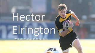 Hector Elrington  Wellington College 1st XV Highlights 201920 [upl. by Otrebogad]