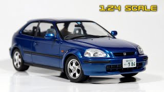 HONDA CIVIC 124 scale model  HONDA CIVIC  124 Масштабная модель [upl. by Divadleahcim]