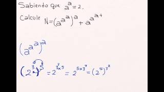 Ejercicio de exponentes resuelto con artificios algebraicos [upl. by Yerahcaz]