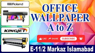 Wallpaper PanaFlex Printing I Print Shop Near Me I Banner Printing I E112 Markaz Islamabad [upl. by Kimon]