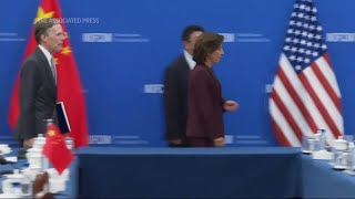 US Commerce Secretary Gina Raimondo visits China [upl. by Eelrefinnej821]