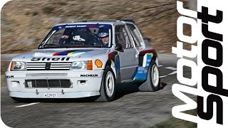 Legendary Peugeot 205 T16 EVO1 test on closed road [upl. by Azyl]