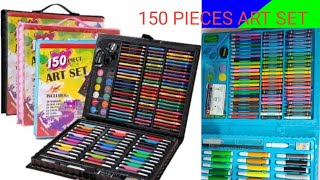 150 PIECES ART SET UNBELIEVABLE STATIONERY ITEMS [upl. by Fridlund]