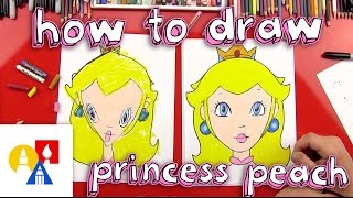 How To Draw Princess Peach [upl. by Cid]