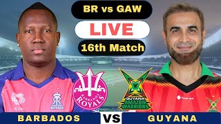 CPL Live Barbados Royals vs Guyana Amazon Warriors T20  BR vs GAW Live CPL 2024 [upl. by Eanahc596]