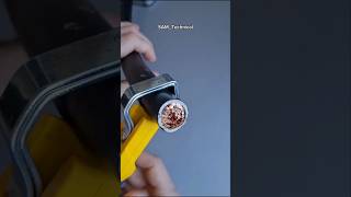 Heavy wire sleeve cutter How to wire sleeve Remove shorts toolswire electronic electrical diy [upl. by Fachanan]