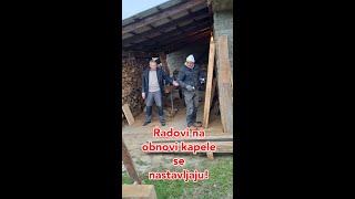 Radovi na obnovi kapele u Uloviću [upl. by Brookes]