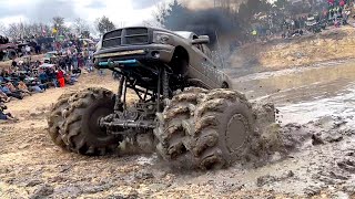 Mega Trucks Attempt Impossible Mud Pit [upl. by Routh]