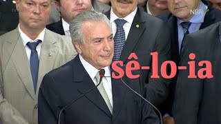 Português em Foco A mesóclise de Temer [upl. by Klina859]