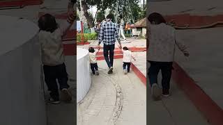 Madina or papa ke piche pad gaya elephant🐘🤣 funny comedy cutebaby 🥰🥰 [upl. by Neyuq]