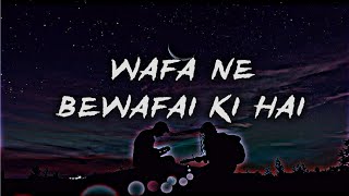 💔❤️wafa ne bewafai ki hai ❤️💔🔥 st creation subscribe to my channel 💗👑🔥 [upl. by Jerusalem]