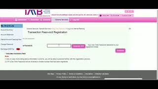 TMB  Transaction Password Registration [upl. by Cleasta95]