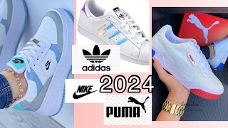 LO MAS NUEVO EN ZAPATILLAS DEPORTIVAS NIKE ADIDAS Y PUMA ORIGINAL 2024 [upl. by Luapnhoj]