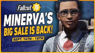 Fallout 76 Minerva Big Sale Location September 14th  18th [upl. by Acinnod]