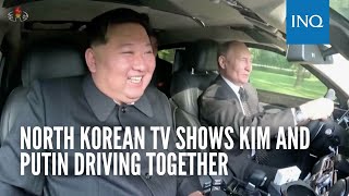 North Korean TV shows Kim and Putin driving together [upl. by Norvan]