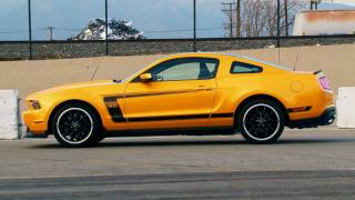 2012 Ford Mustang Boss 302 First Test [upl. by Arodnahs]